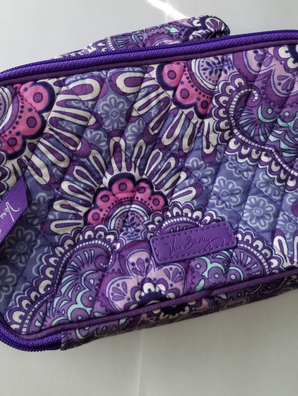 ❗Vera Bradley Purple Pink Floral Cosmetics Case❗